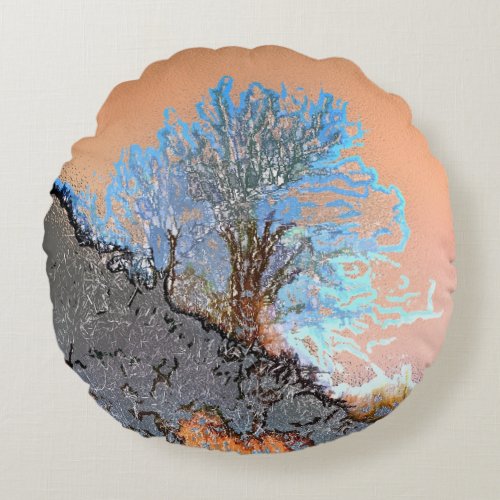 TREE ROUND PILLOW