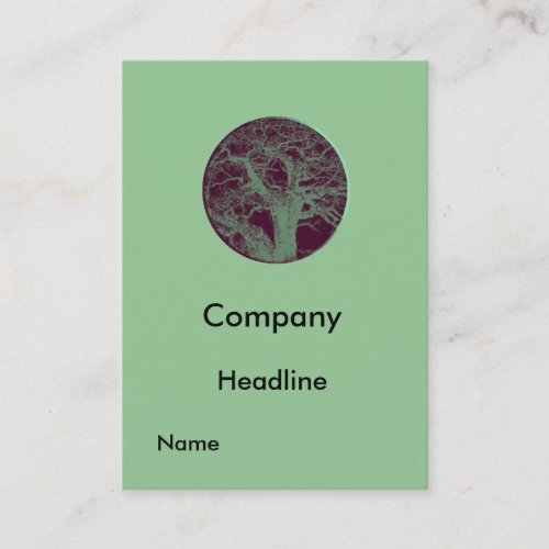 Tree -Round- Profile Card Business Card Templates
