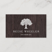 Tree Rustic Nature wood Business Card (Front)