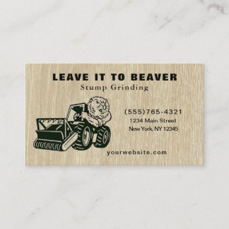 Tree Saw Stump Grinding Removal Business Card