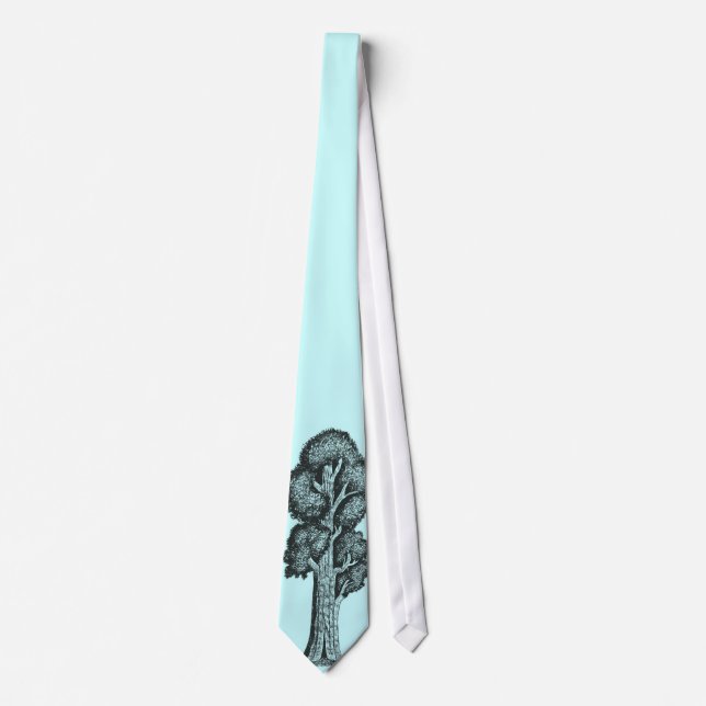 tree Sequoia tree Neck Tie (Front)