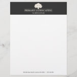 Tree Service and Lawn Care Landscaper Letterhead<br><div class="desc">Classic design of oak tree logo.  
For additional matching marketing materials please contact me at maurareed.designs@gmail.com. For more premade logos visit logoevolution.co. 
Original design by Maura Reed.</div>