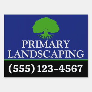 Tree Service and Lawn Care Landscaper - Tree Roots Sign