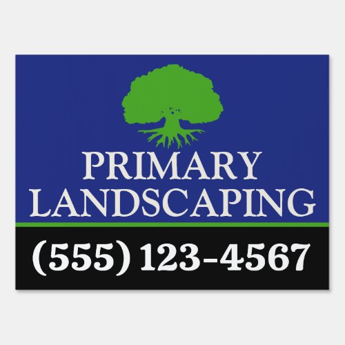 Tree Service and Lawn Care Landscaper _ Tree Roots Sign
