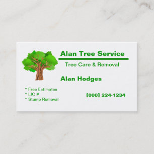 Tree Service Business Card