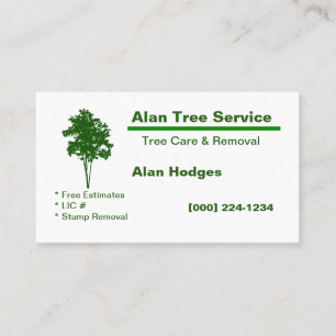 Tree Service Business Card