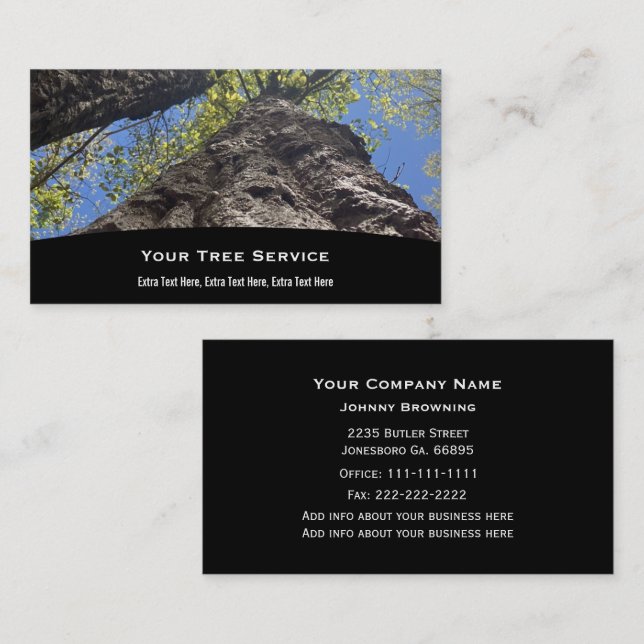 Tree Service Business Card (Front/Back)