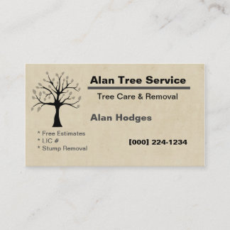 Tree Service Business Card