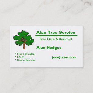 Tree Service Business Card