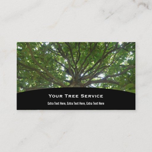 Customizable Tree Service Business Card