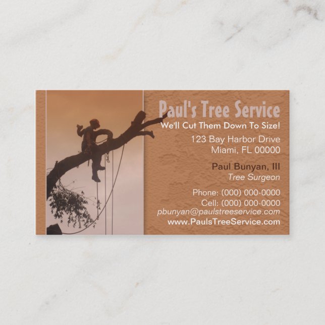 Tree Service Business Card (Front)