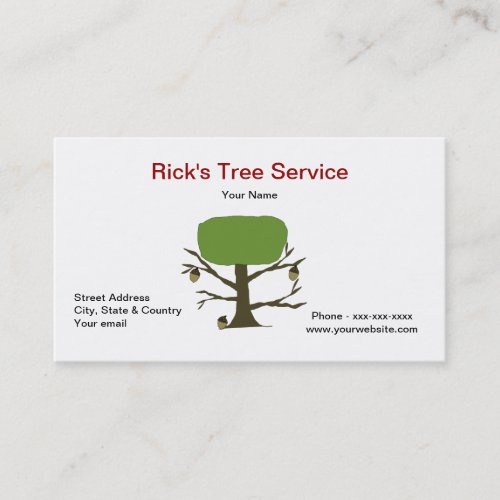 Tree Service Business card
