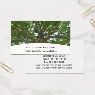 tree service business cards