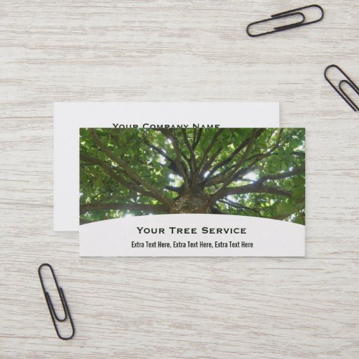 Customizable Tree Service Business Card