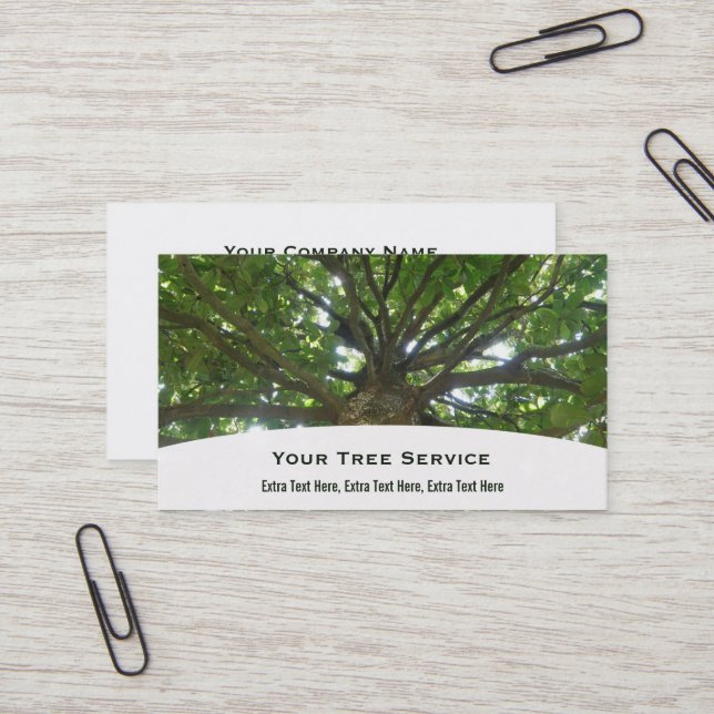 Tree Service Business Card (Front/Back In Situ)