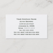 Tree Service Business Card (Back)
