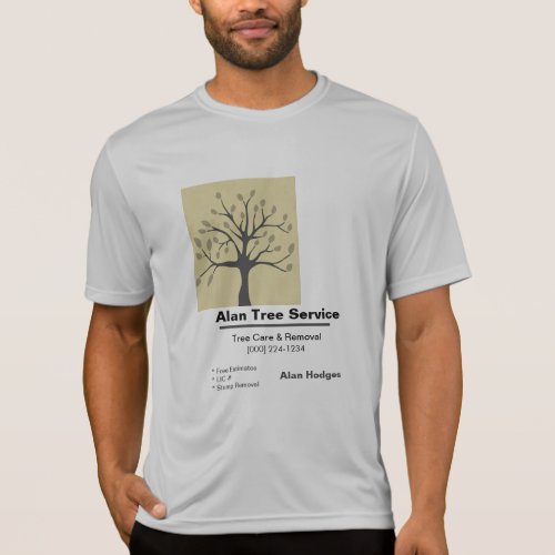 Tree Service Business Card T_Shirt