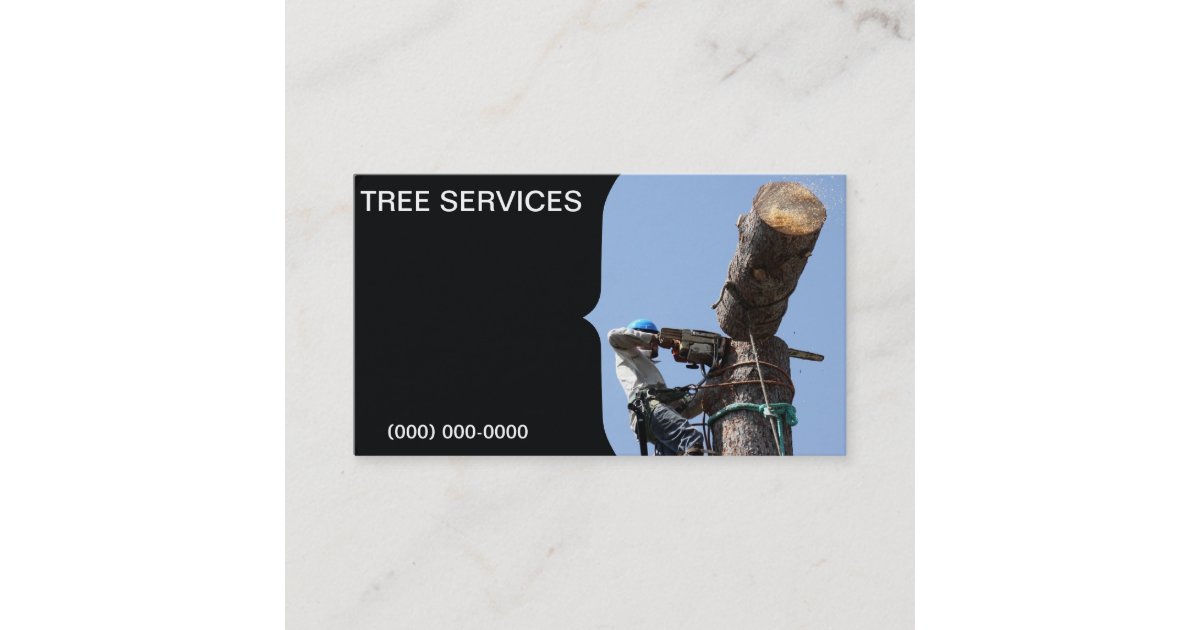 Tree Service Business Card Template | Zazzle.com