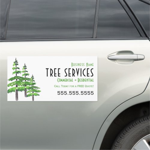 Tree Service Car Magnet
