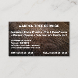 Tree Service Company  Business Card