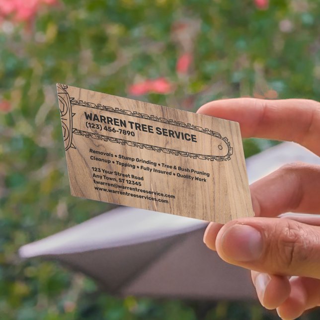 Tree Service Company Business Card (Creator Uploaded)
