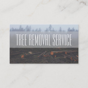 Tree Service Firewood Business Card