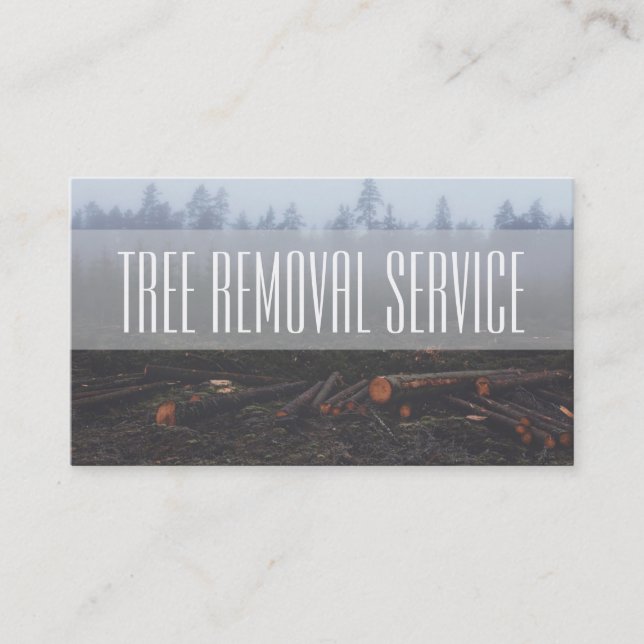 Tree Service Firewood Business Card (Front)