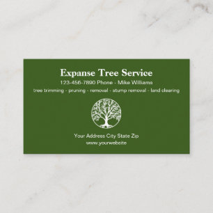 Tree Service Modern Logo Template Business Card