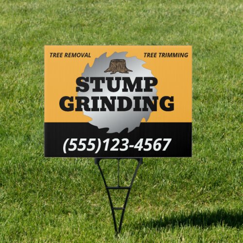 Tree Service  Removal  Stump Grinding Sign