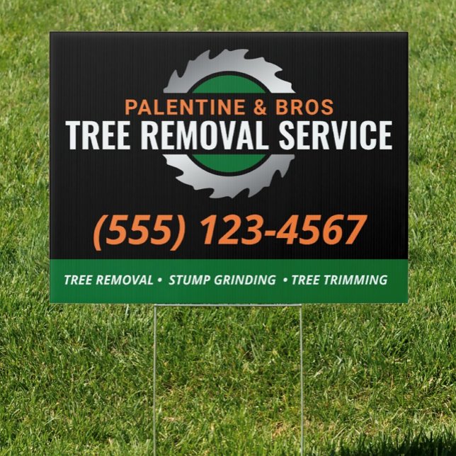 Tree Service & Removal | Stump Grinding Sign (Creator Uploaded)