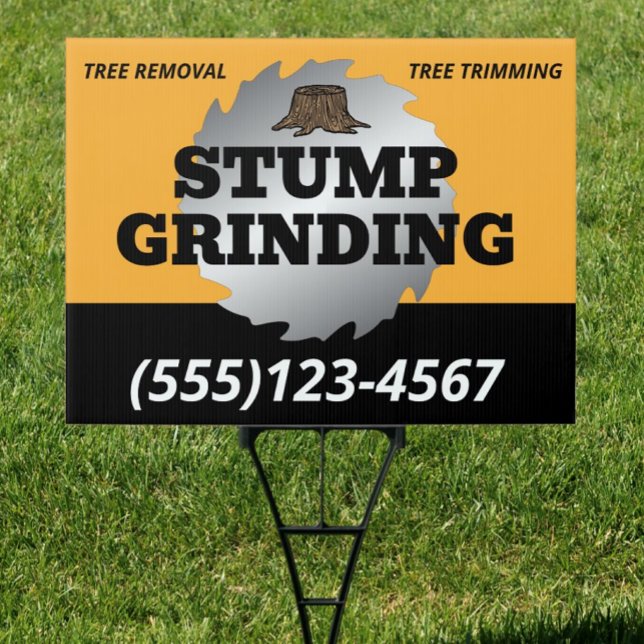 Tree Service & Removal | Stump Grinding Sign (Creator Uploaded)
