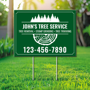 Tree Service Sign Stump Removal and Grinding Sign
