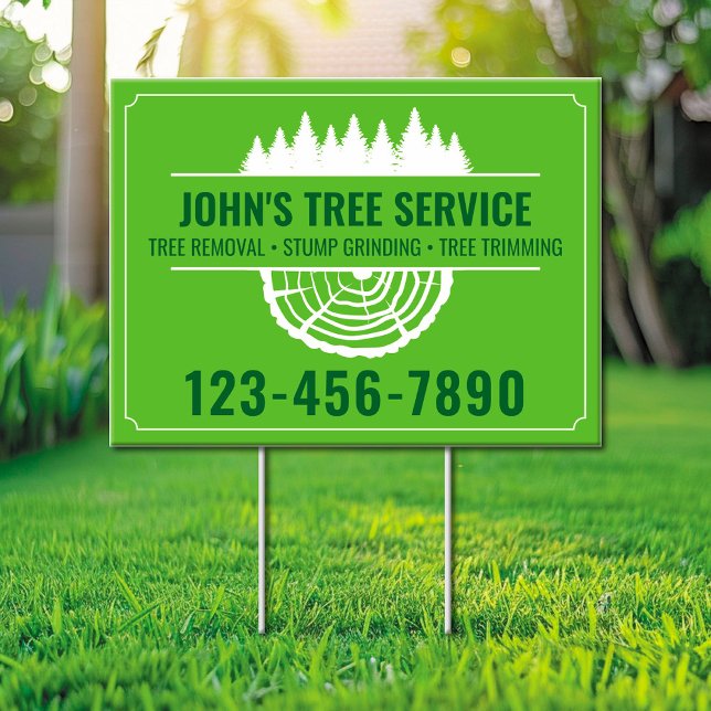 Tree Service Sign Stump Removal and Grinding Sign (Creator Uploaded)