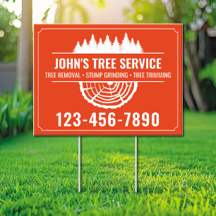 Tree Service Sign Stump Removal and Grinding Sign