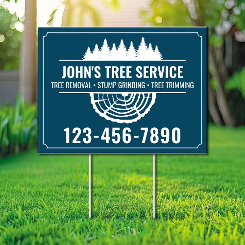 Tree Service Sign Stump Removal and Grinding Sign