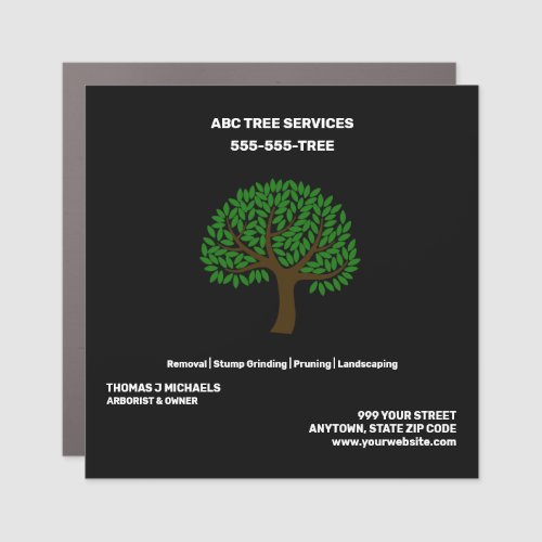 Tree Services Car Magnet