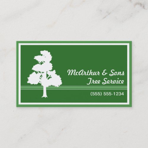 Tree Services Nursery Center Landscaping Business Card