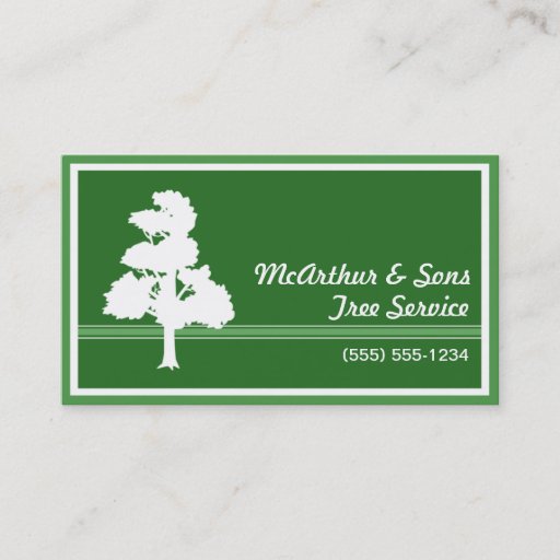 Customizable Tree Services Nursery Center Landscaping Business Card