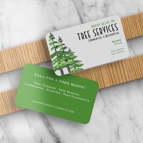 Tree Services Standard 35 x 20 Business Card