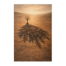 Tree Shadow Wall Art – Symbolic Nature Artwork