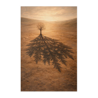 Tree Shadow Wall Art – Symbolic Nature Artwork