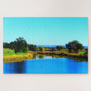 “Tree Shadows in Lincoln #2” Jigsaw Puzzle