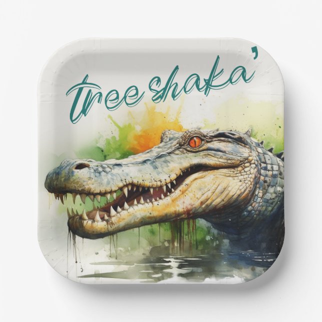 Tree Shaka' Paper Plate (Front)