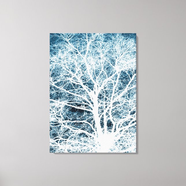 Tree silhouette canvas print (Front)