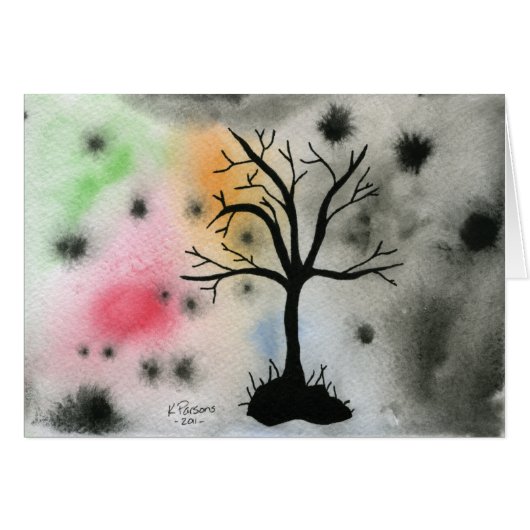 Tree Silhouette Cards (Front Horizontal)