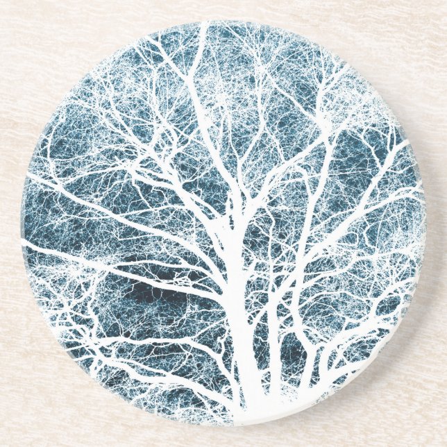 Tree silhouette coaster (Front)