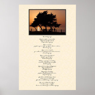 Tree Silhouette Do It Anyway Poster