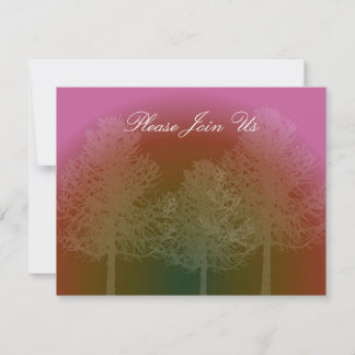 Tree Silhouette Event Invitation