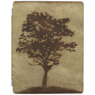 Tree Silhouette on Bronze Background iPad Smart Cover