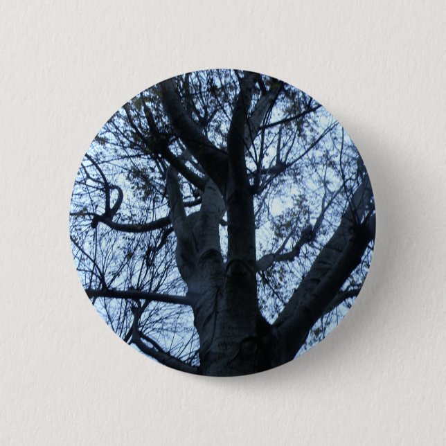 Tree Silhouette Photograph Button (Front)